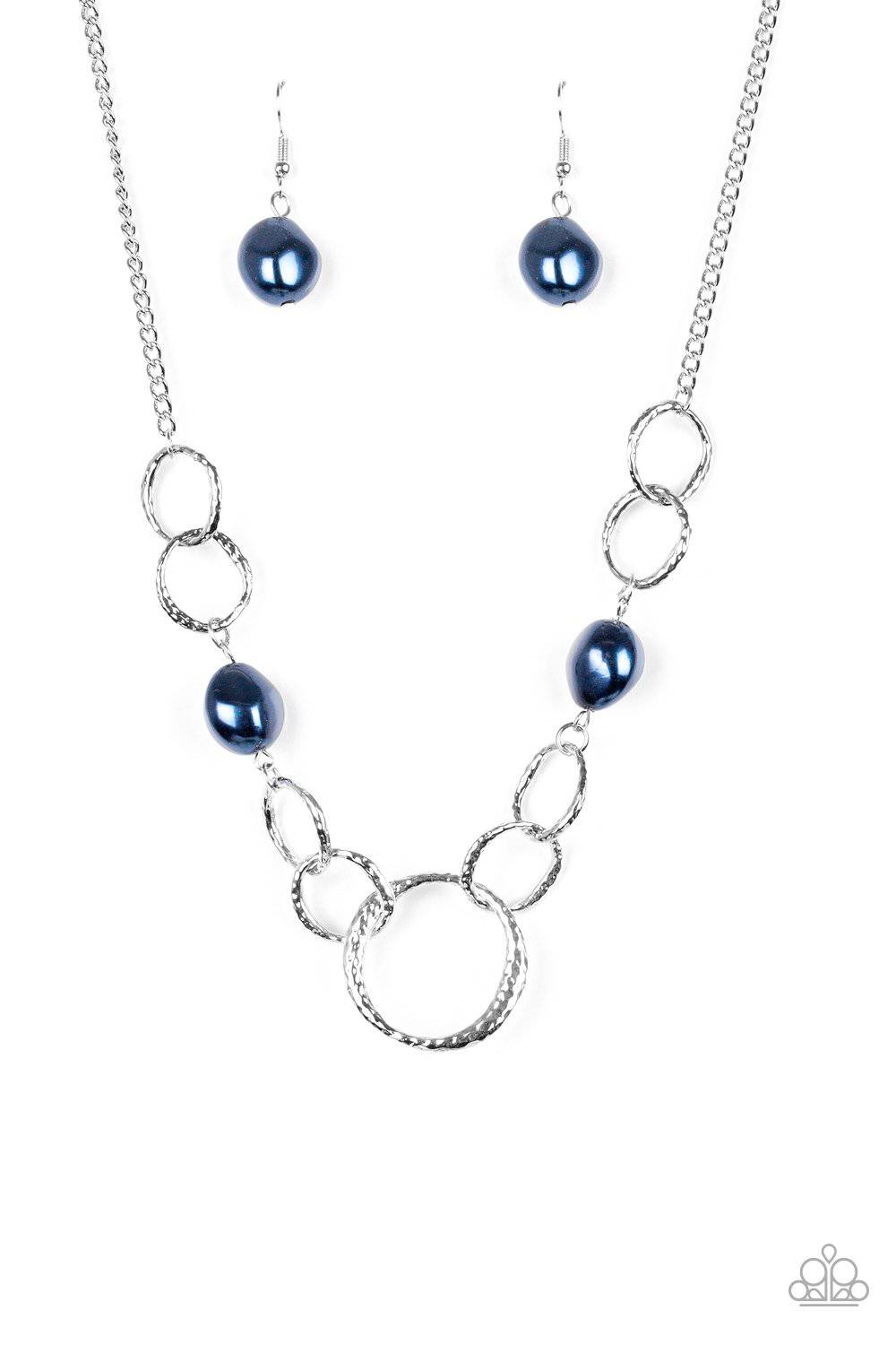 Lead Role - Blue Pebbles Necklace - Paparazzi Accessories - GlaMarous Titi Jewels