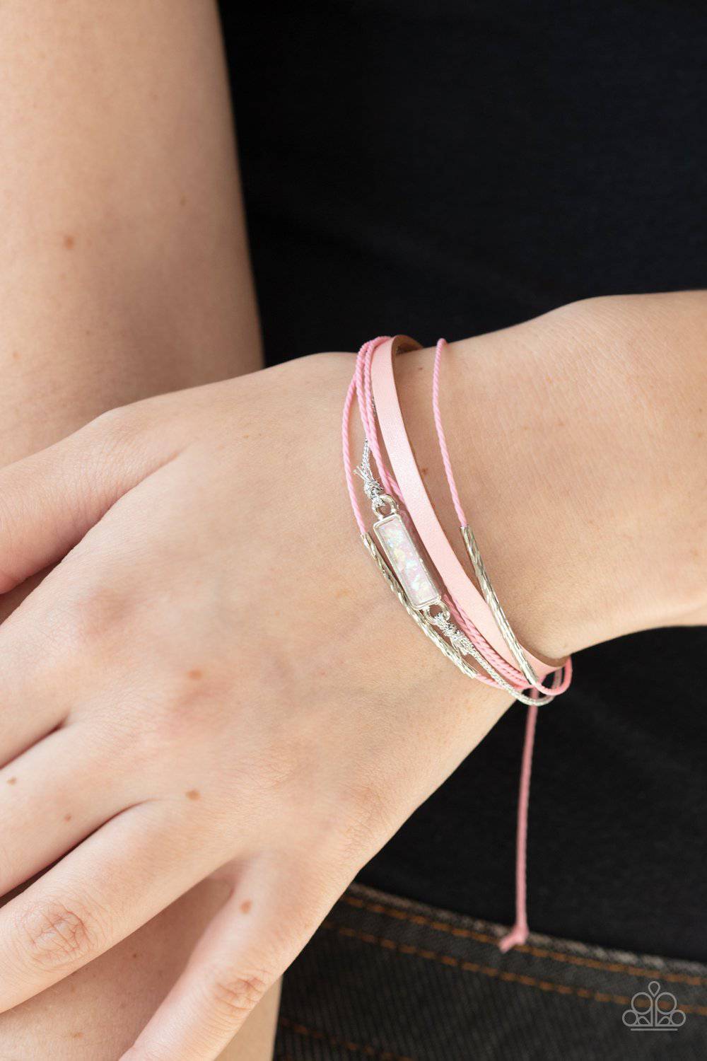 Interstellar Iridescence - Pink Opalescent Bracelet - Paparazzi Accessories - GlaMarous Titi Jewels