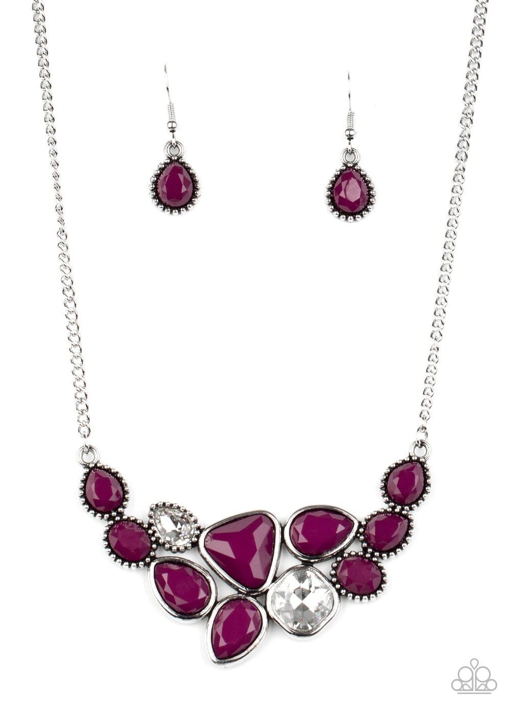 Breathtaking Brilliance - Purple Plum Bead Necklace - Paparazzi Accessories - GlaMarous Titi Jewels