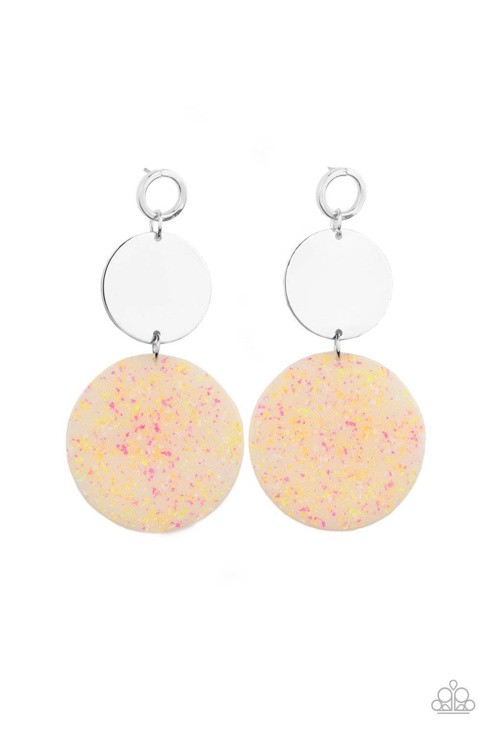 Beach Day Glow - Multi Acrylic Earrings - Paparazzi Accessories - GlaMarous Titi Jewels