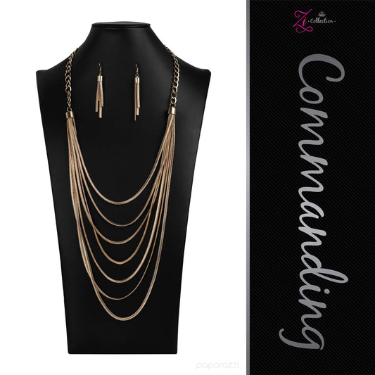 Commanding - 2020 Zi Collection Necklace Set - Paparazzi Accessories - GlaMarous Titi Jewels