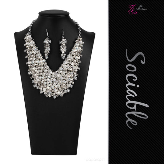 Sociable - 2020 Zi Collection Necklace Set - Paparazzi Accessories - GlaMarous Titi Jewels