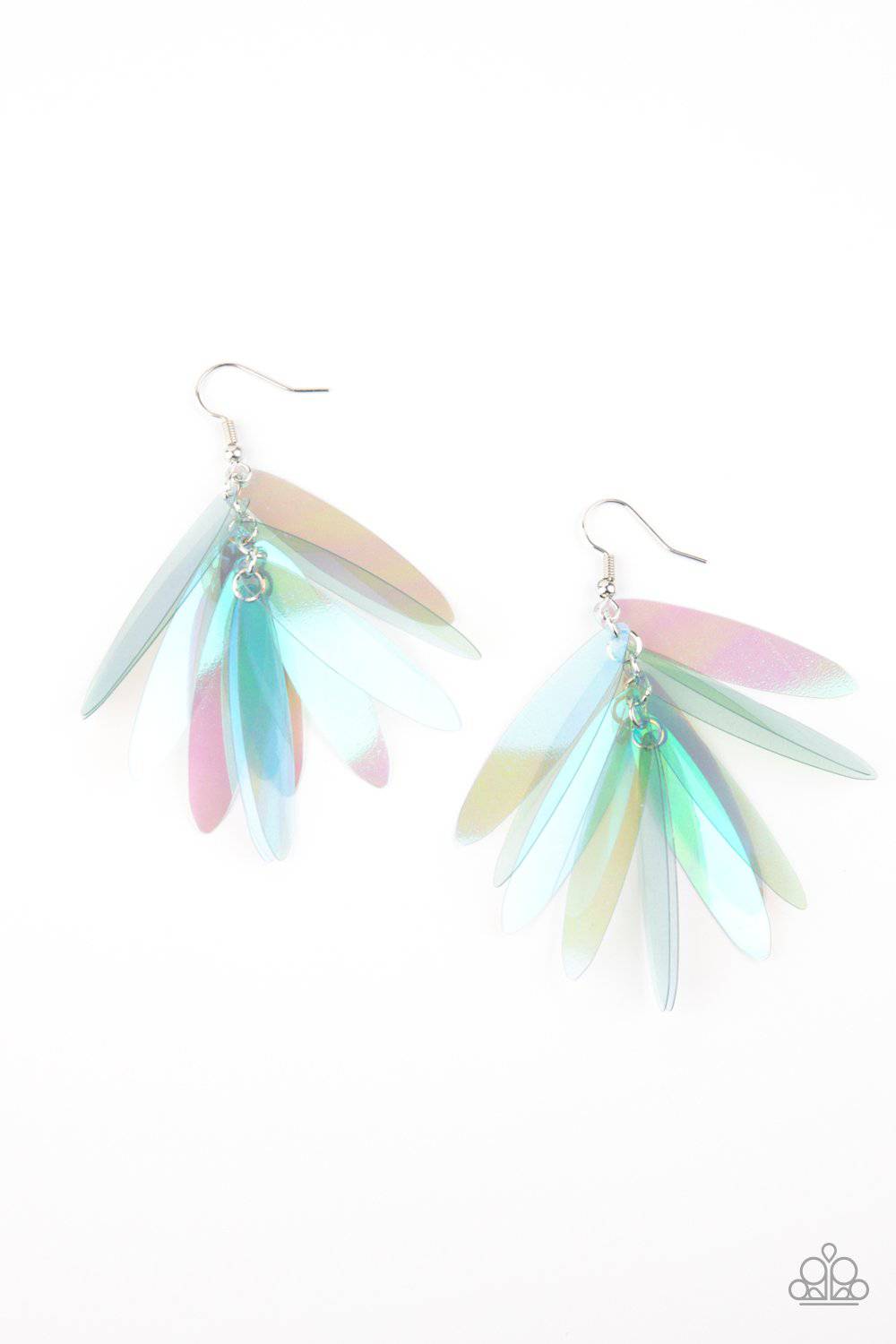 Holographic Glamour - Multi Iridescent Sequin Earrings - Paparazzi Accessories - GlaMarous Titi Jewels