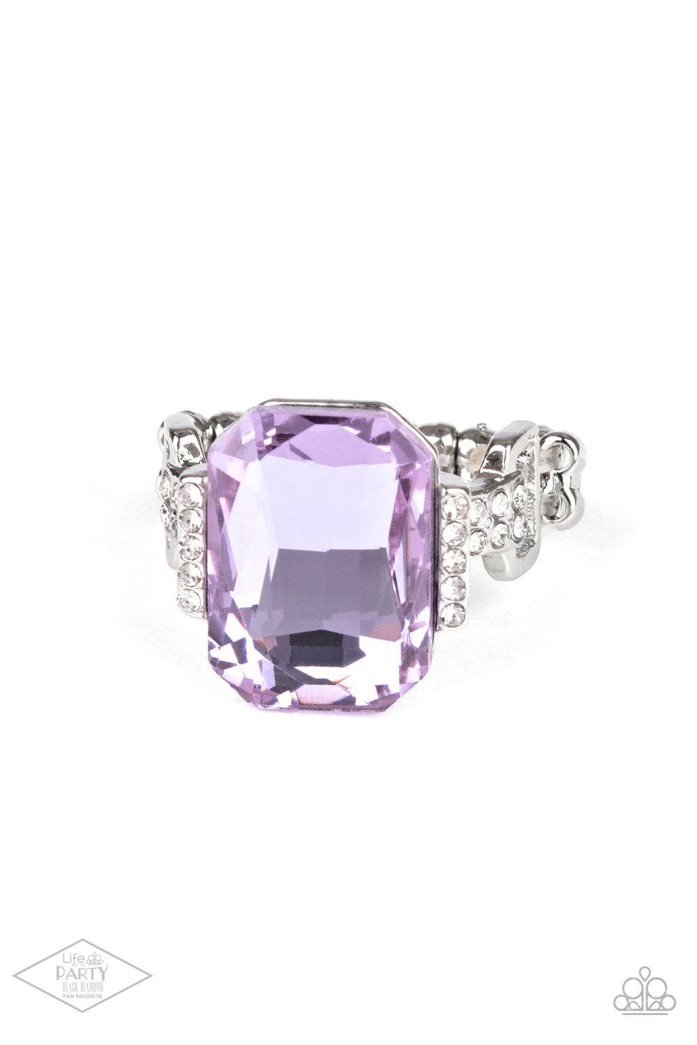 You Can COUNTESS On Me - Purple Rhinestone Ring - Paparazzi Accessories - GlaMarous Titi Jewels