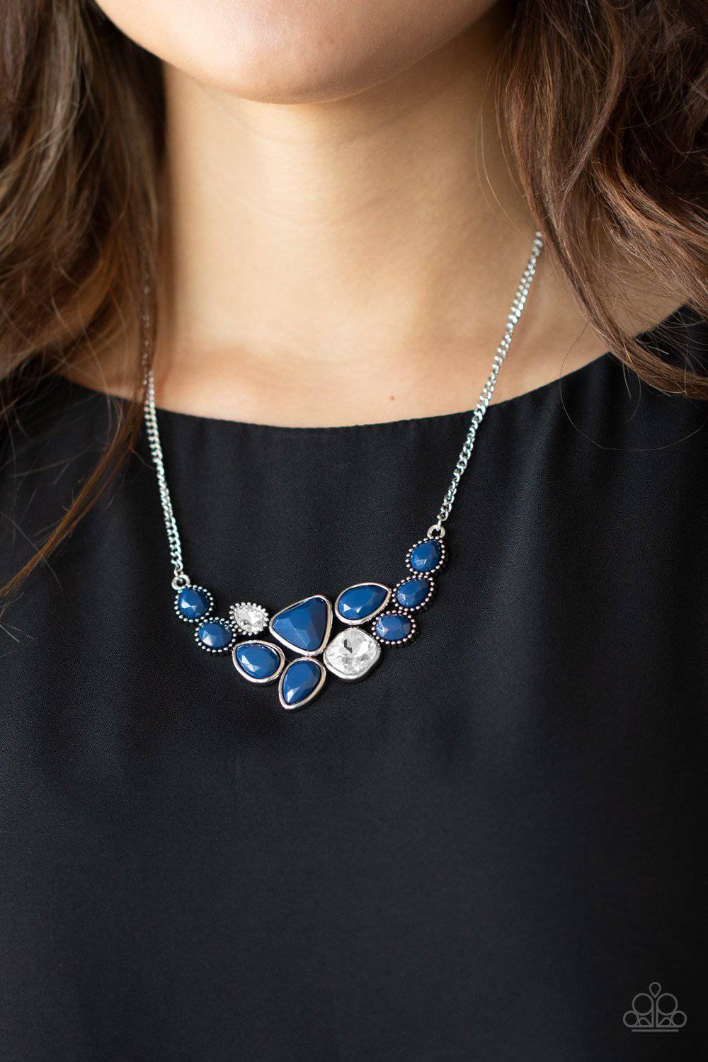 Breathtaking Brilliance - Blue Bead Necklace - Paparazzi Accessories - GlaMarous Titi Jewels