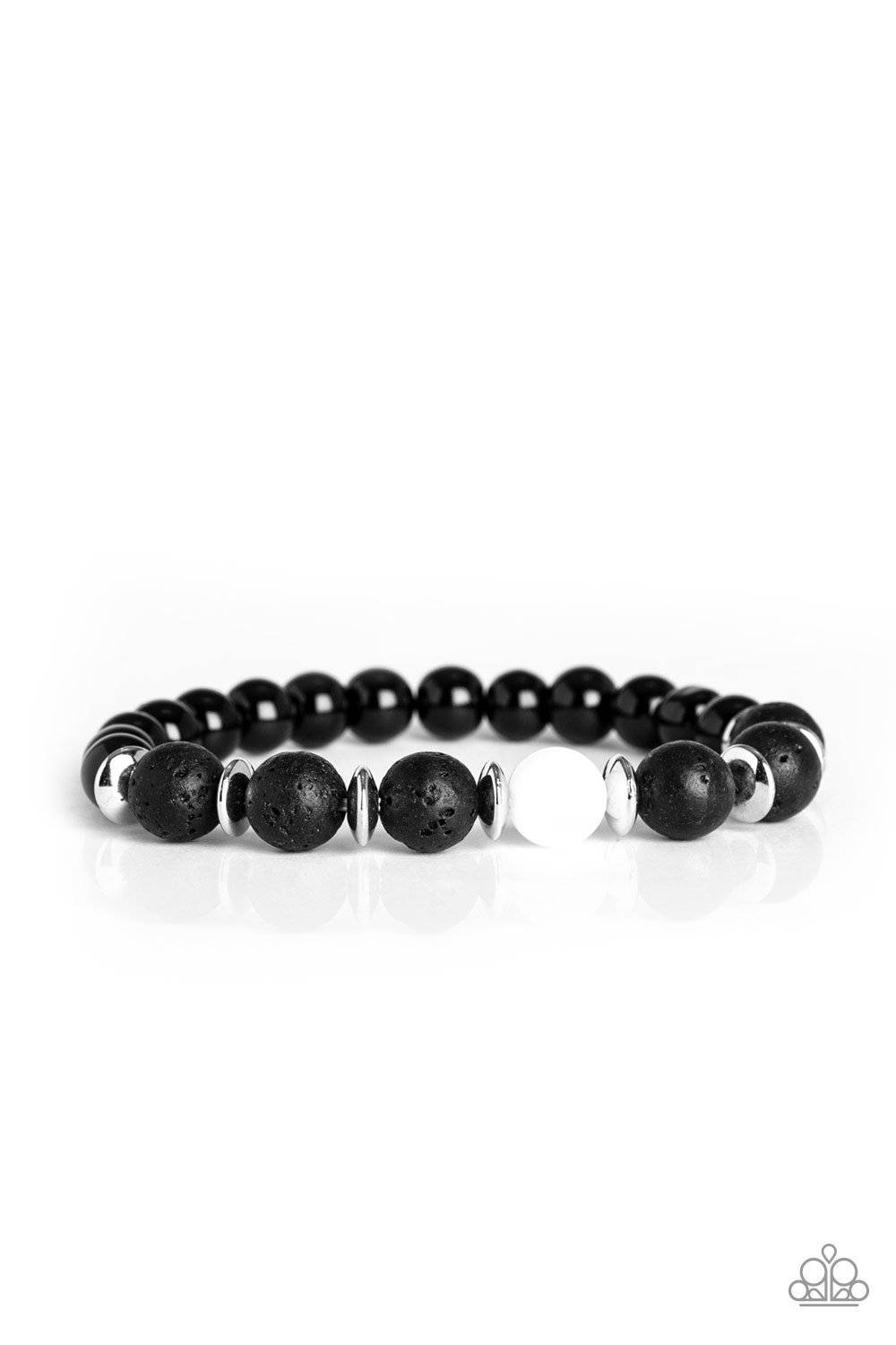 Intent - White Urban Bracelet - Paparazzi Accessories - GlaMarous Titi Jewels