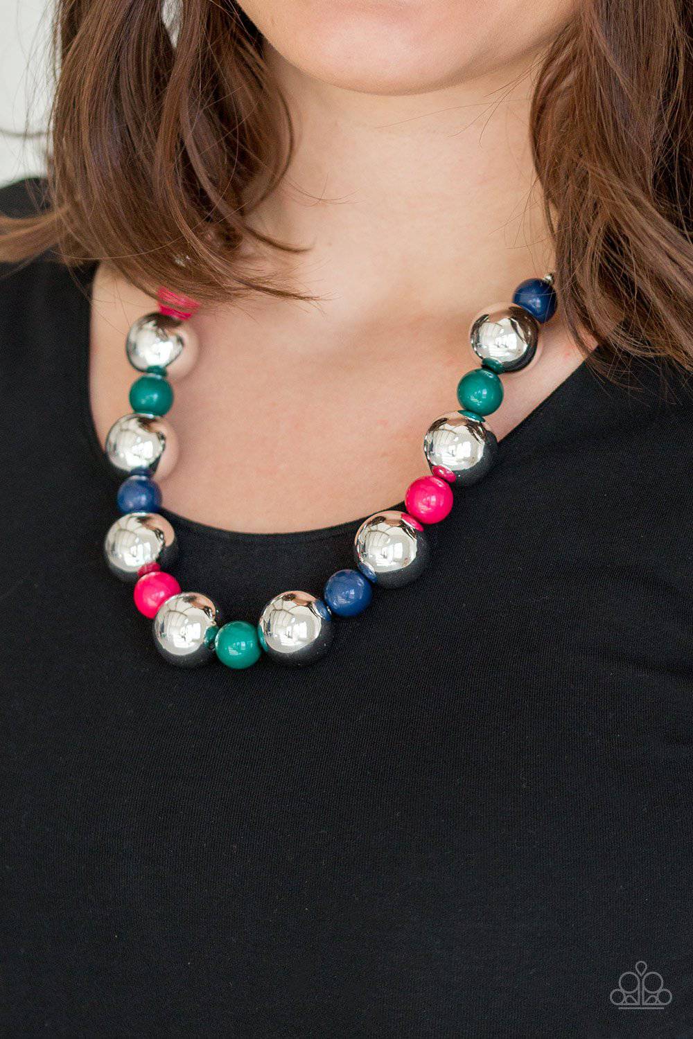 Top Pop - Multi Bead Necklace - Paparazzi Accessories - GlaMarous Titi Jewels