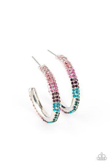 Trail Of Twinkle - Multi Rhinestone Earrings - Paparazzi Accessories - GlaMarous Titi Jewels