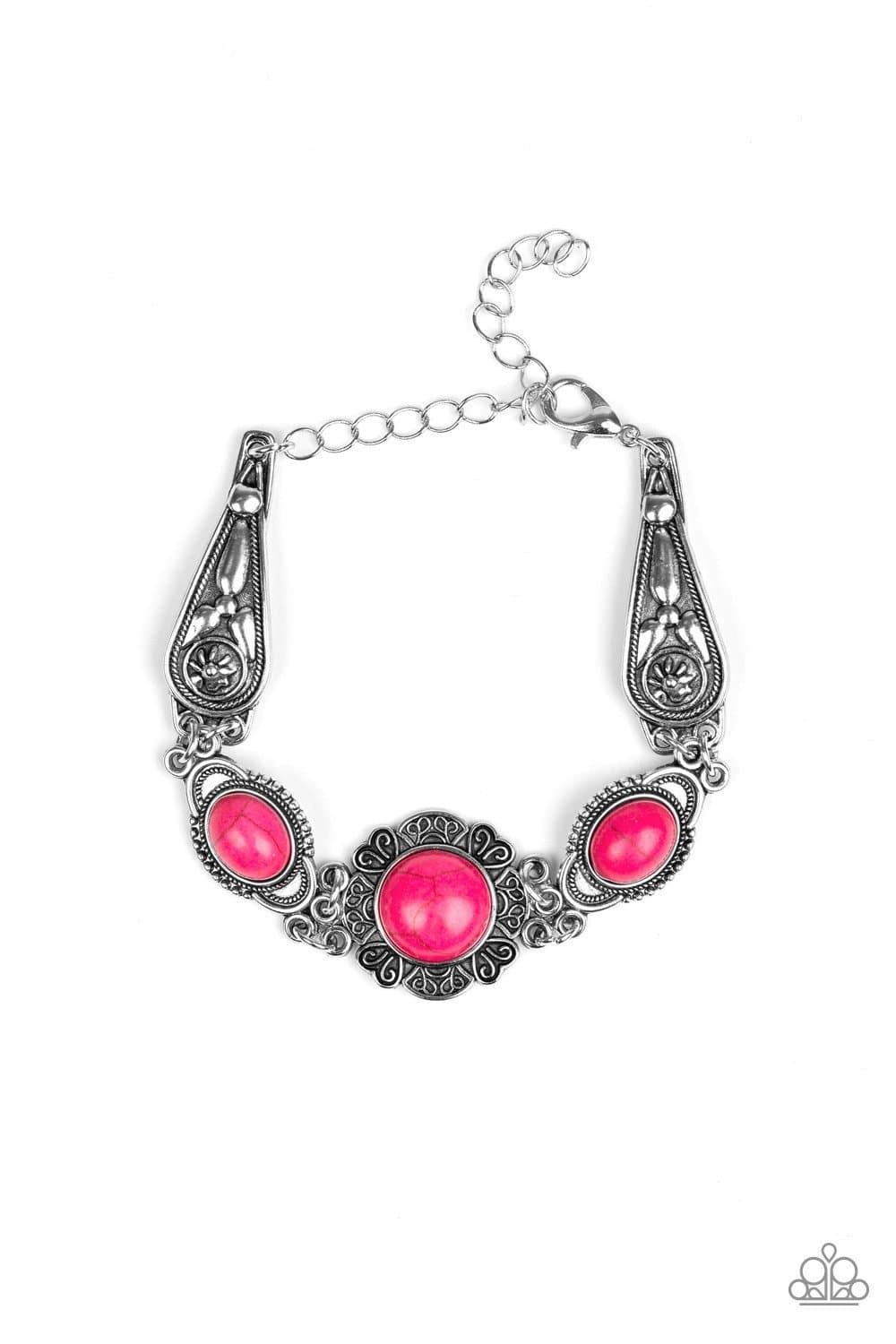 Serenely Southern - Pink Stone Bracelet - Paparazzi Accessories - GlaMarous Titi Jewels