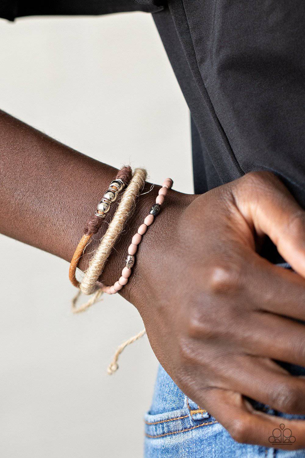 SEA You At The Beach - Multi Twine and Suede Bracelet - Paparazzi Accessories - GlaMarous Titi Jewels