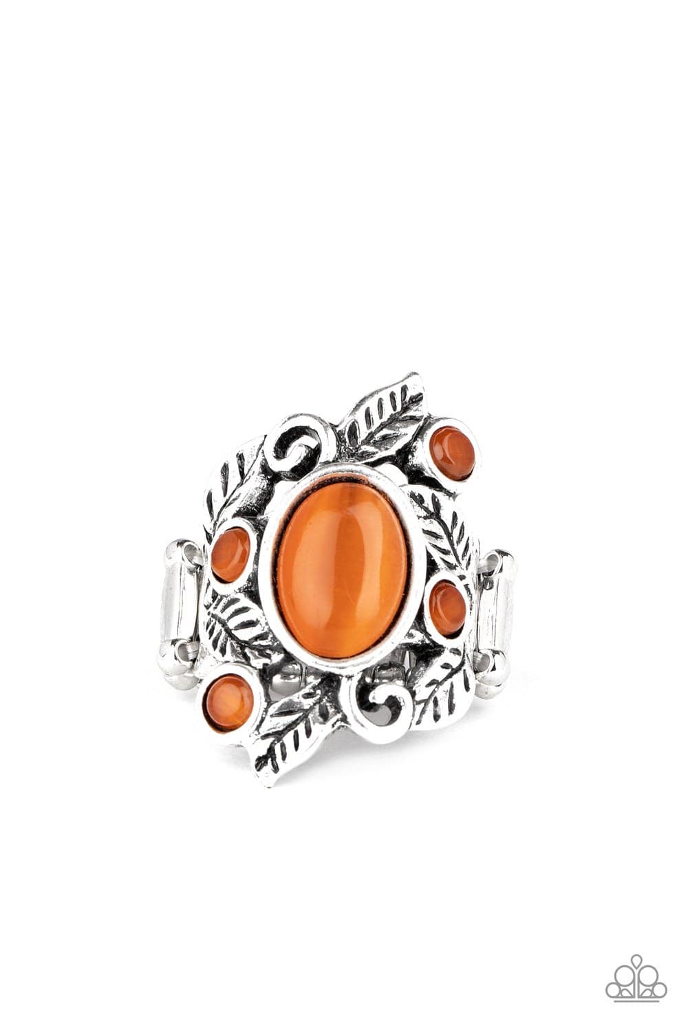 Tropical Dream - Orange Cat's Eye Ring - Paparazzi Accessories - GlaMarous Titi Jewels