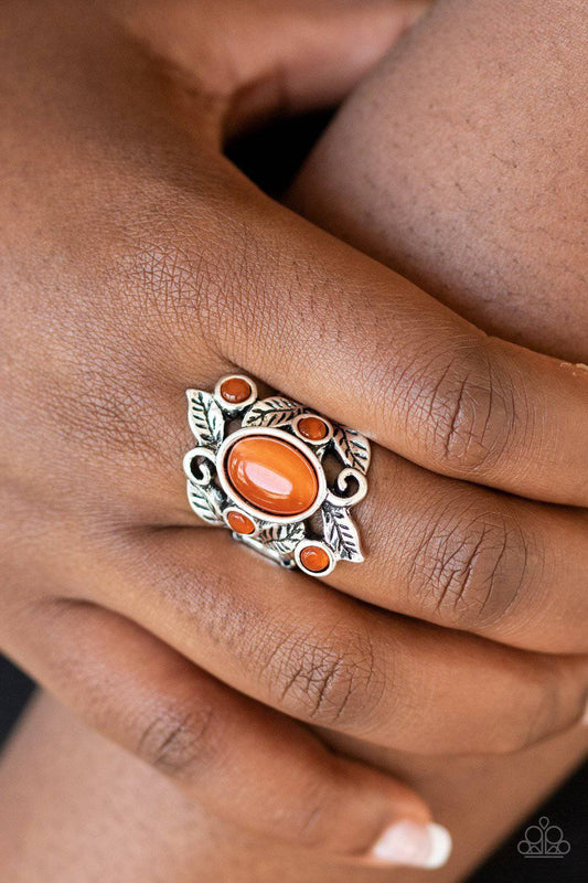 Tropical Dream - Orange Cat's Eye Ring - Paparazzi Accessories - GlaMarous Titi Jewels