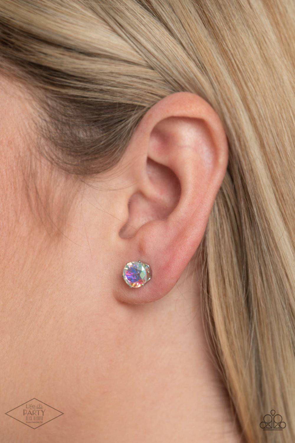 Come Out On Top - Multi Opalescent Post Earring - Paparazzi Accessories - GlaMarous Titi Jewels