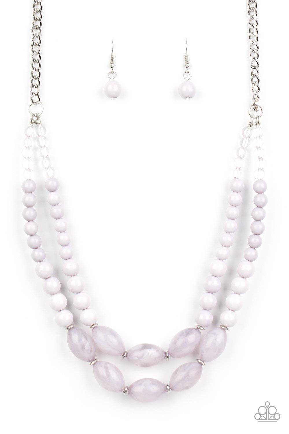 Sundae Shoppe - Silver Beads Necklace - Paparazzi Accessories - GlaMarous Titi Jewels