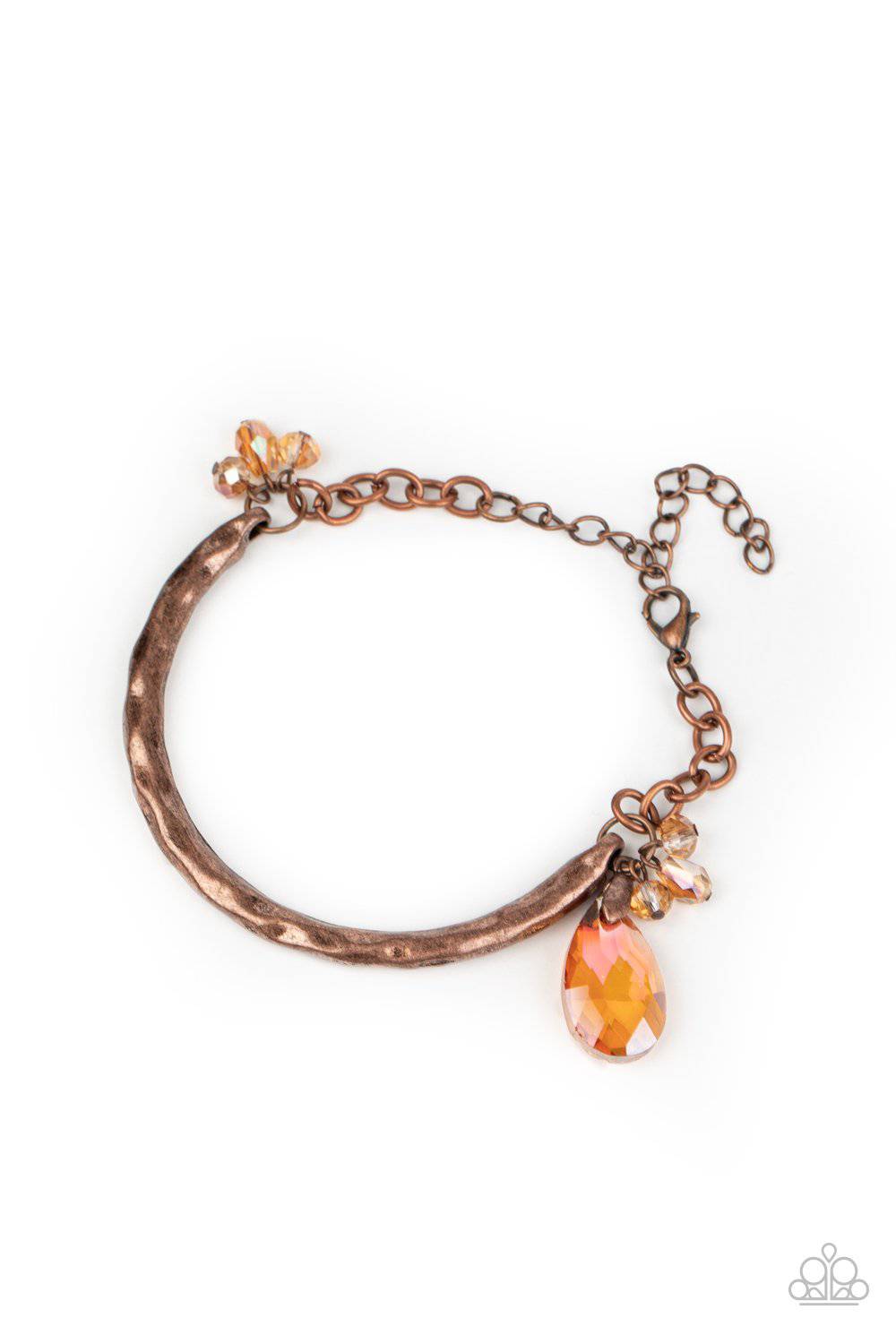 Let Yourself GLOW - Copper Bracelet - Paparazzi Accessories - GlaMarous Titi Jewels