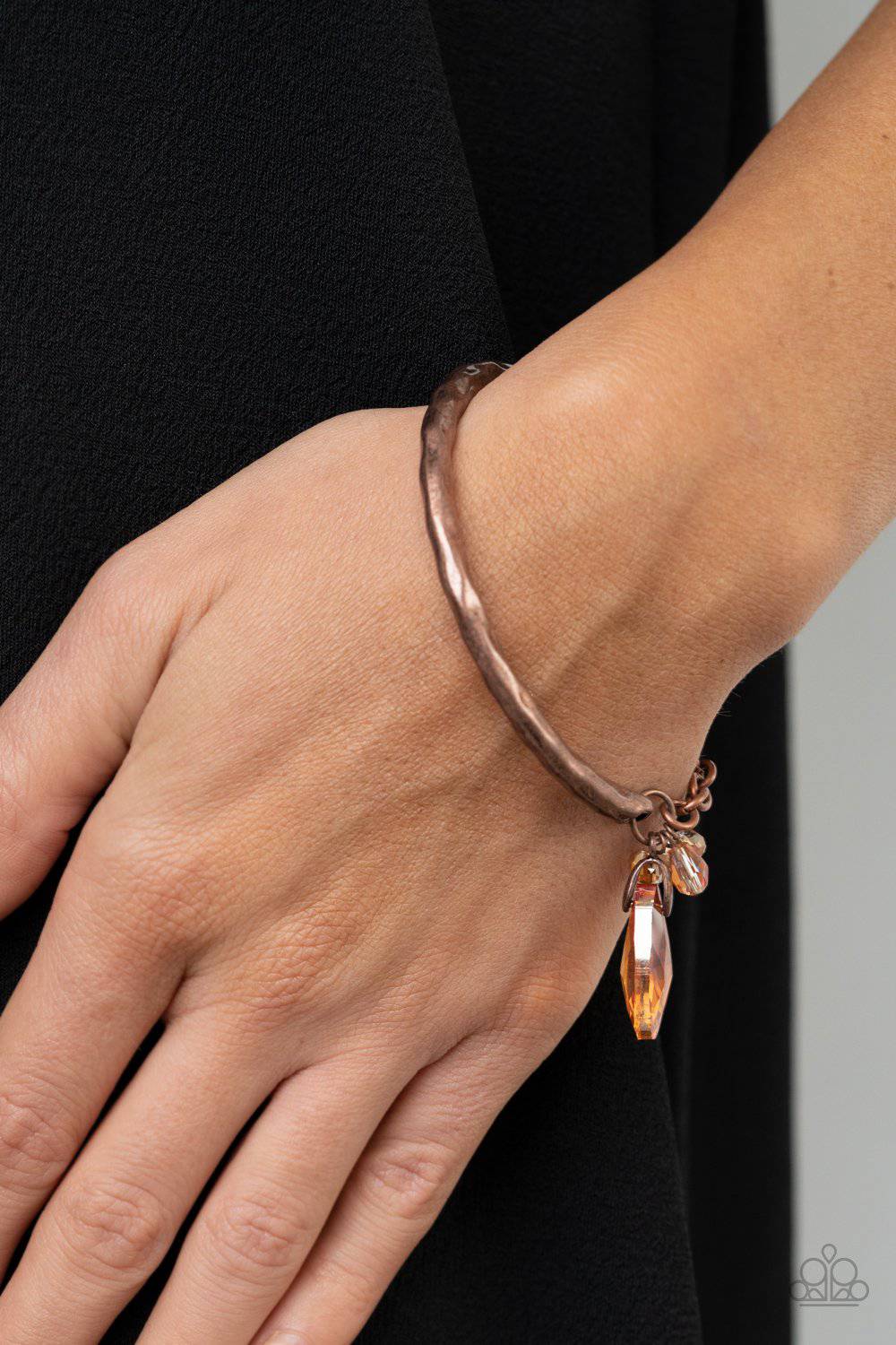 Let Yourself GLOW - Copper Bracelet - Paparazzi Accessories - GlaMarous Titi Jewels