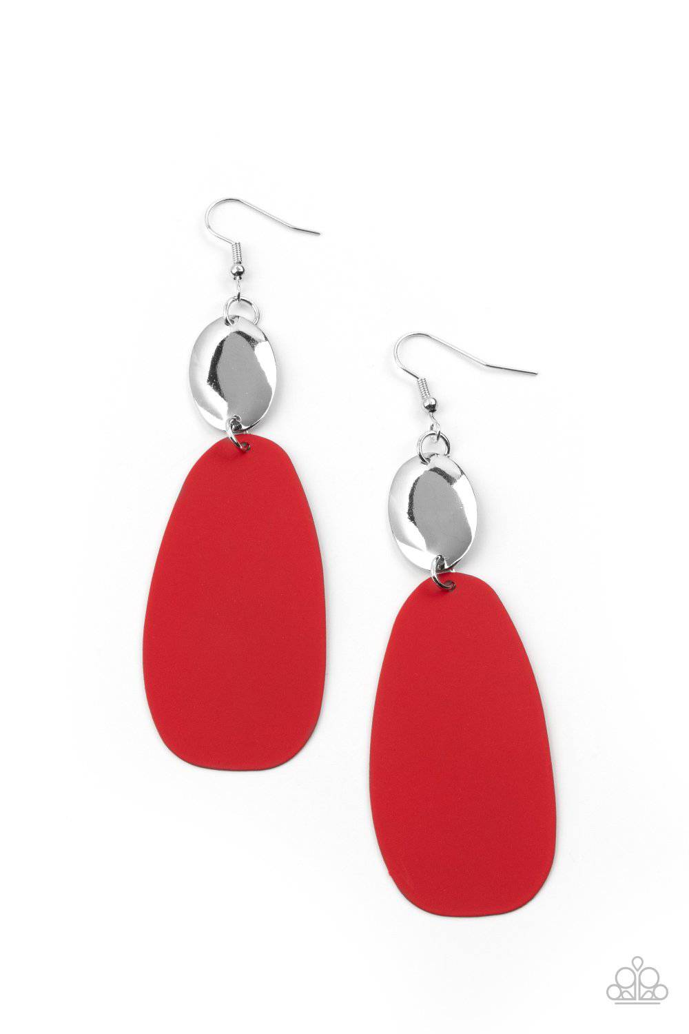 Vivaciously Vogue - Red Earrings - Paparazzi Accessories - GlaMarous Titi Jewels