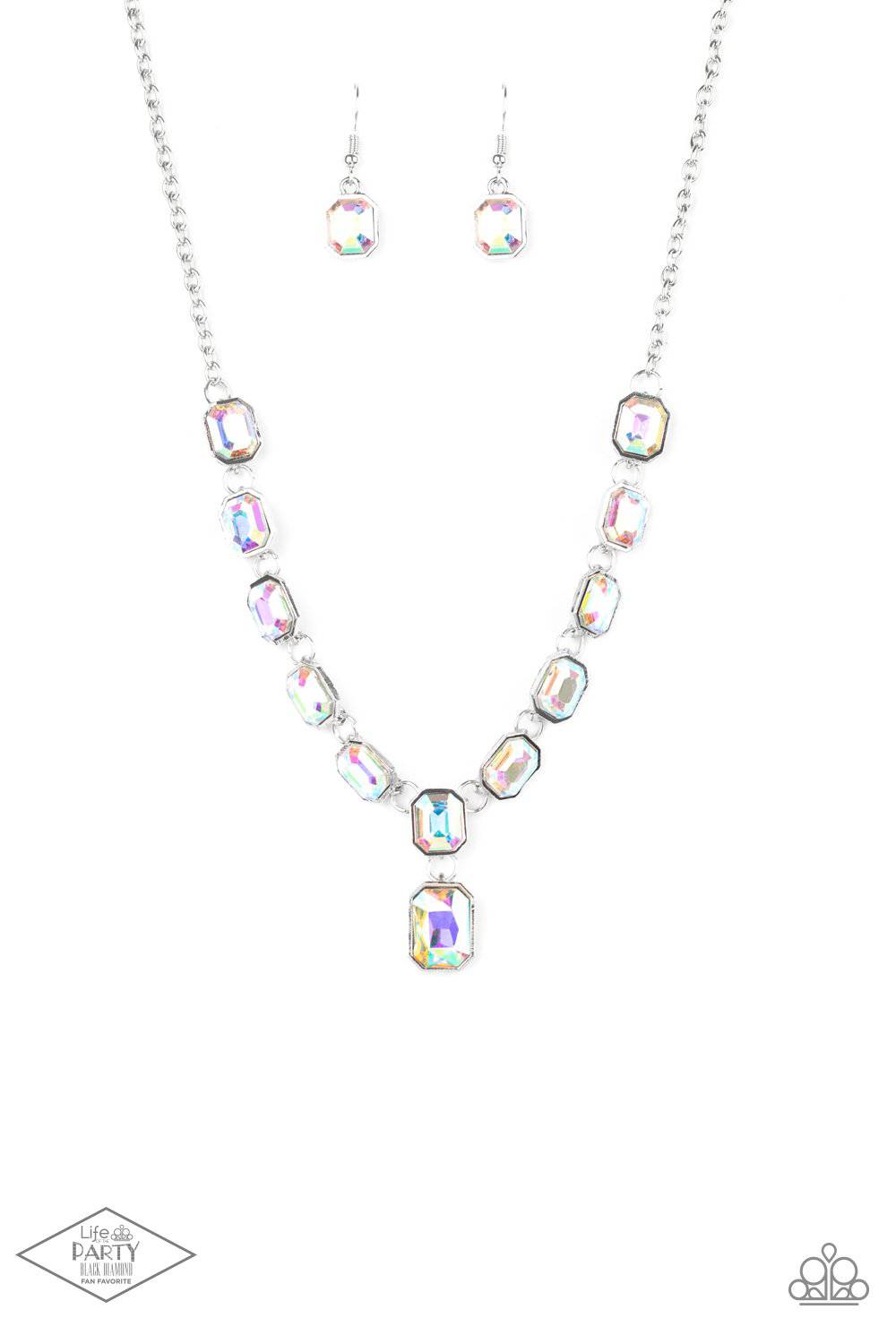 The Right To Remain Sparkly - Multi Oil Spill Necklace - Paparazzi Accessories - GlaMarous Titi Jewels