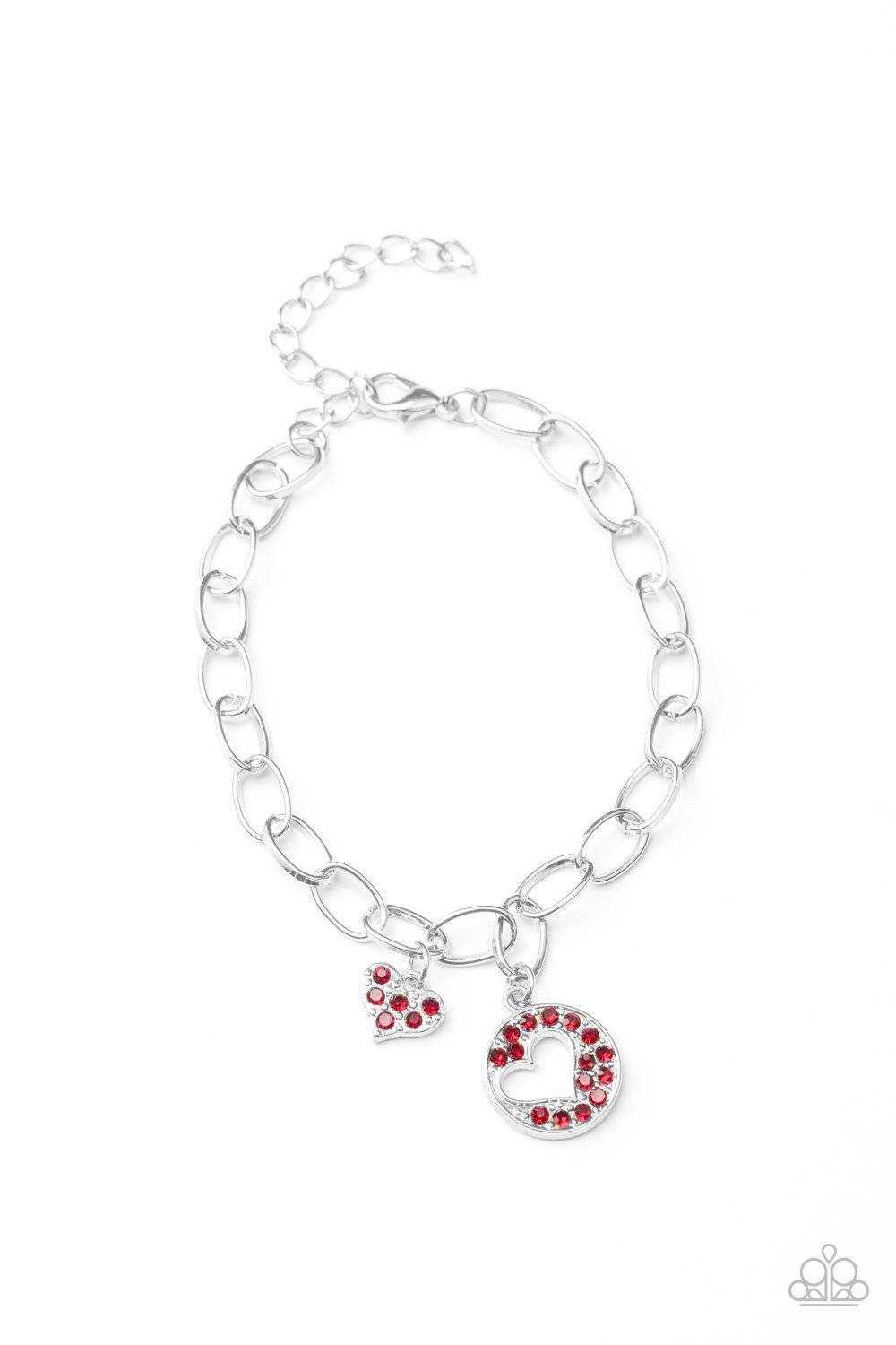 Move over Matchmaker! - Red Rhinestone Bracelet - Paparazzi Accessories - GlaMarous Titi Jewels