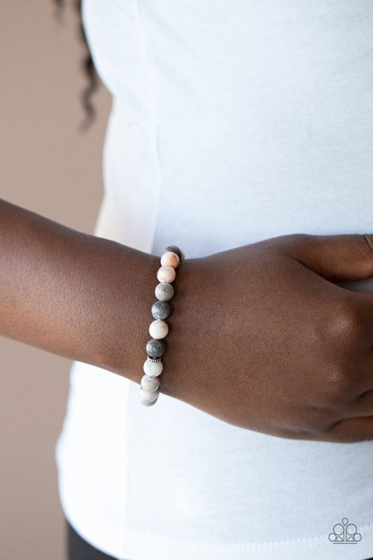 Invigorated - Pink Stone Stretchy Bracelet - Paparazzi Accessories - GlaMarous Titi Jewels