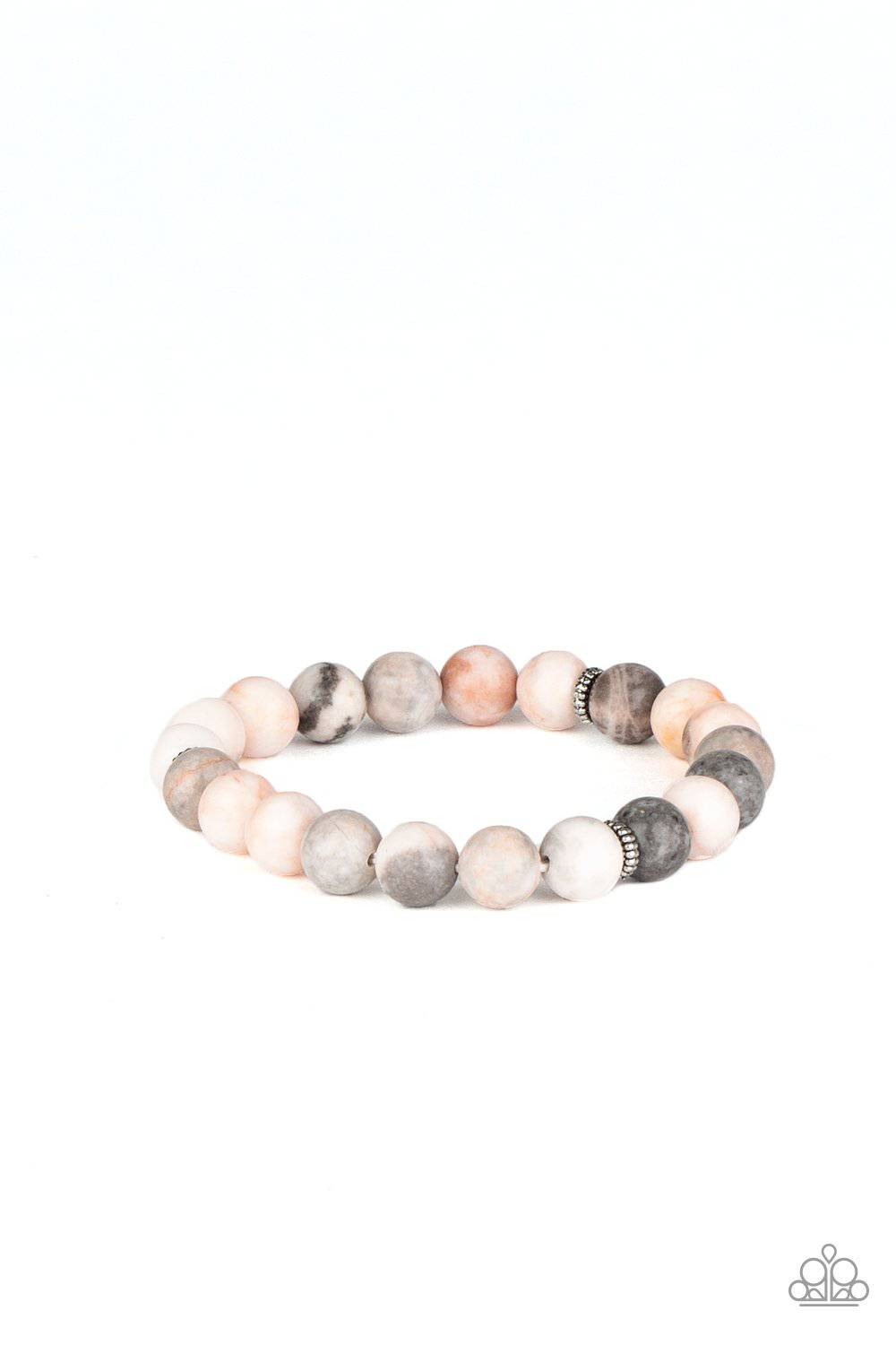 Invigorated - Pink Stone Stretchy Bracelet - Paparazzi Accessories - GlaMarous Titi Jewels