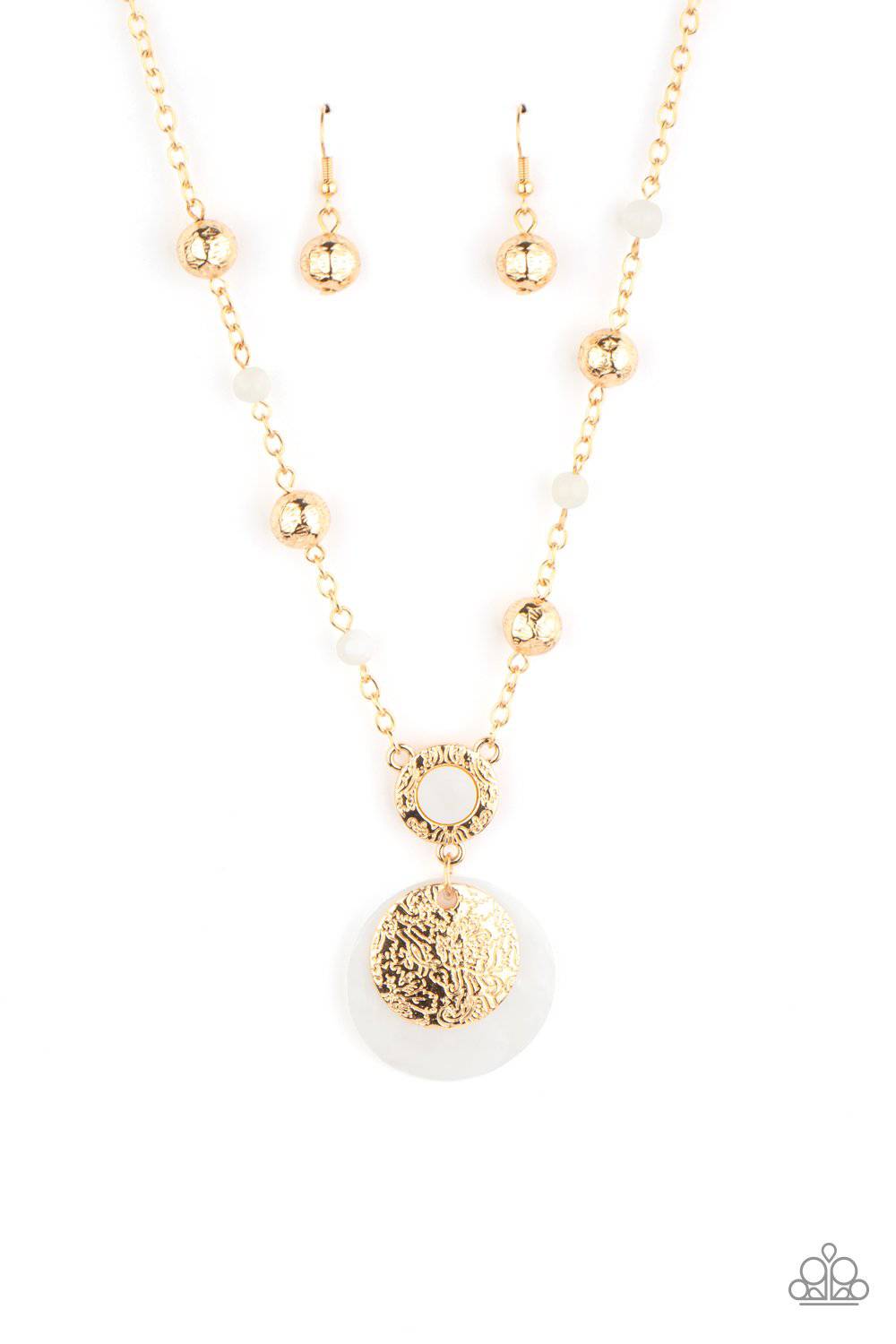 SEA The Sights - Gold Necklace - Paparazzi Accessories - GlaMarous Titi Jewels