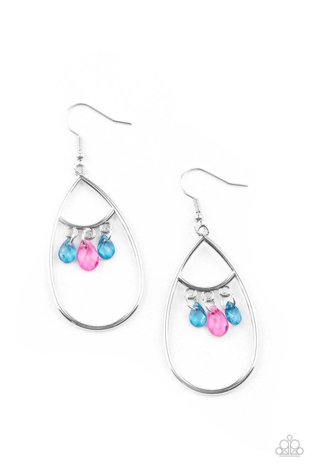 Shimmer Advisory - Multi Teardrop Earrings - Paparazzi Accessories - GlaMarous Titi Jewels