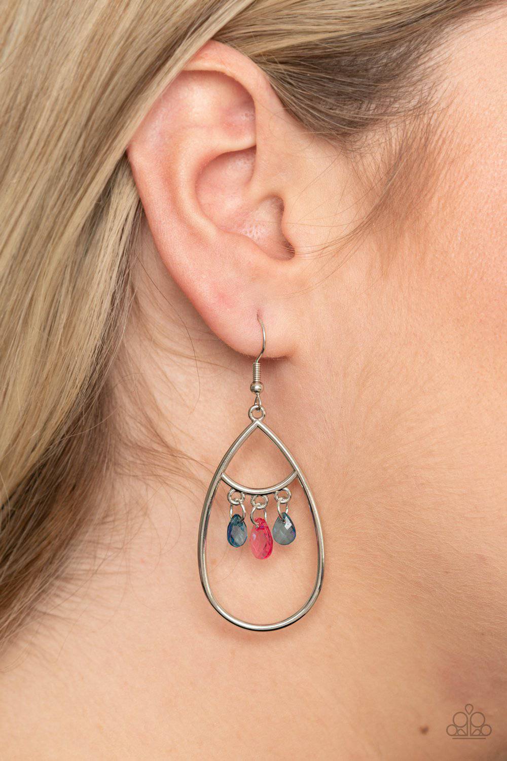 Shimmer Advisory - Multi Teardrop Earrings - Paparazzi Accessories - GlaMarous Titi Jewels