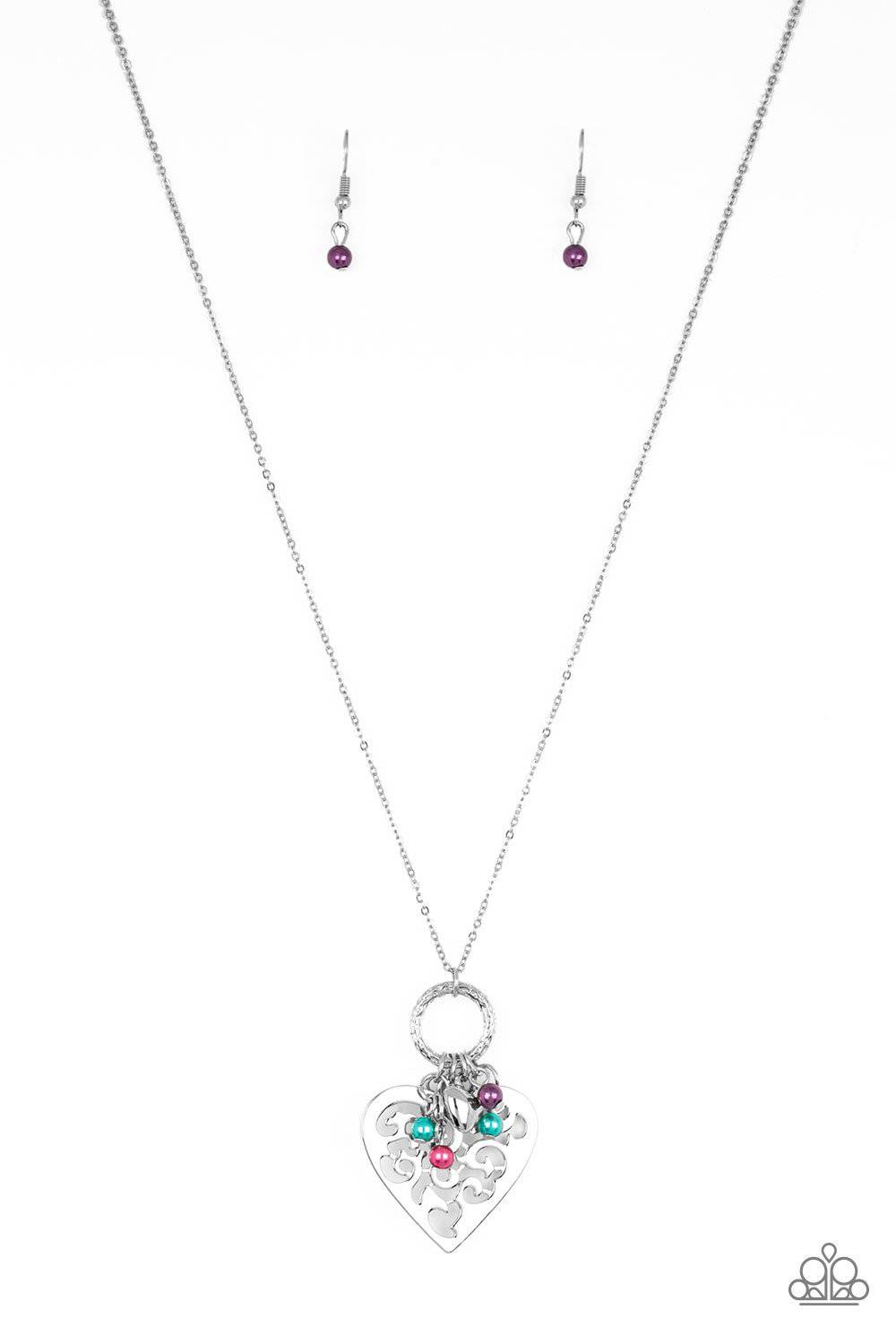 Romeo Romance - Multi Heart Charm Necklace - Paparazzi Accessories - GlaMarous Titi Jewels