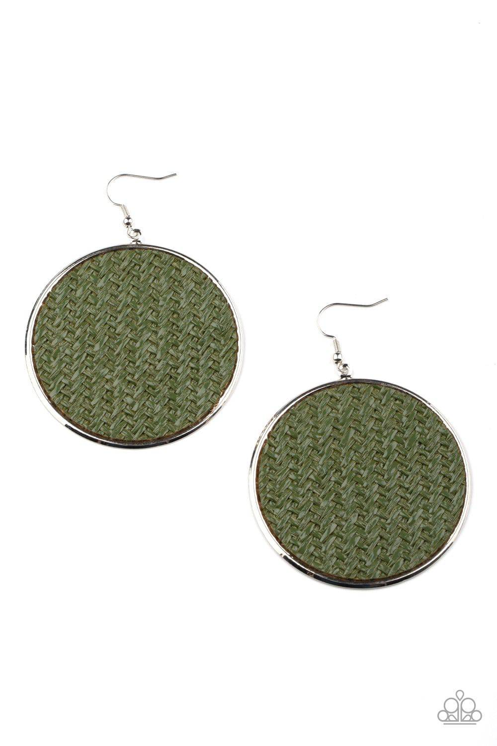 Wonderfully Woven - Military Olive Green - Paparazzi Accessories - GlaMarous Titi Jewels