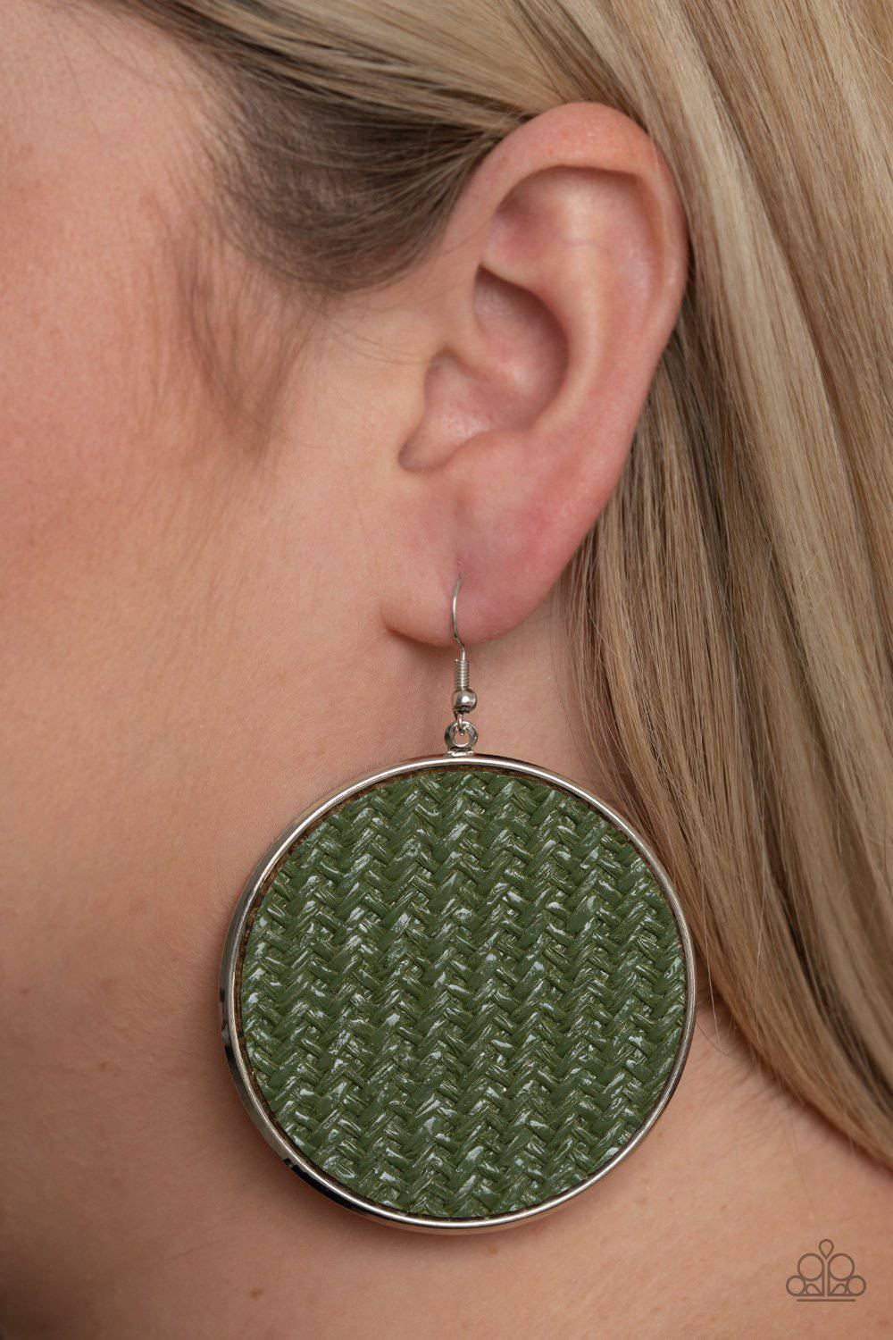 Wonderfully Woven - Military Olive Green - Paparazzi Accessories - GlaMarous Titi Jewels