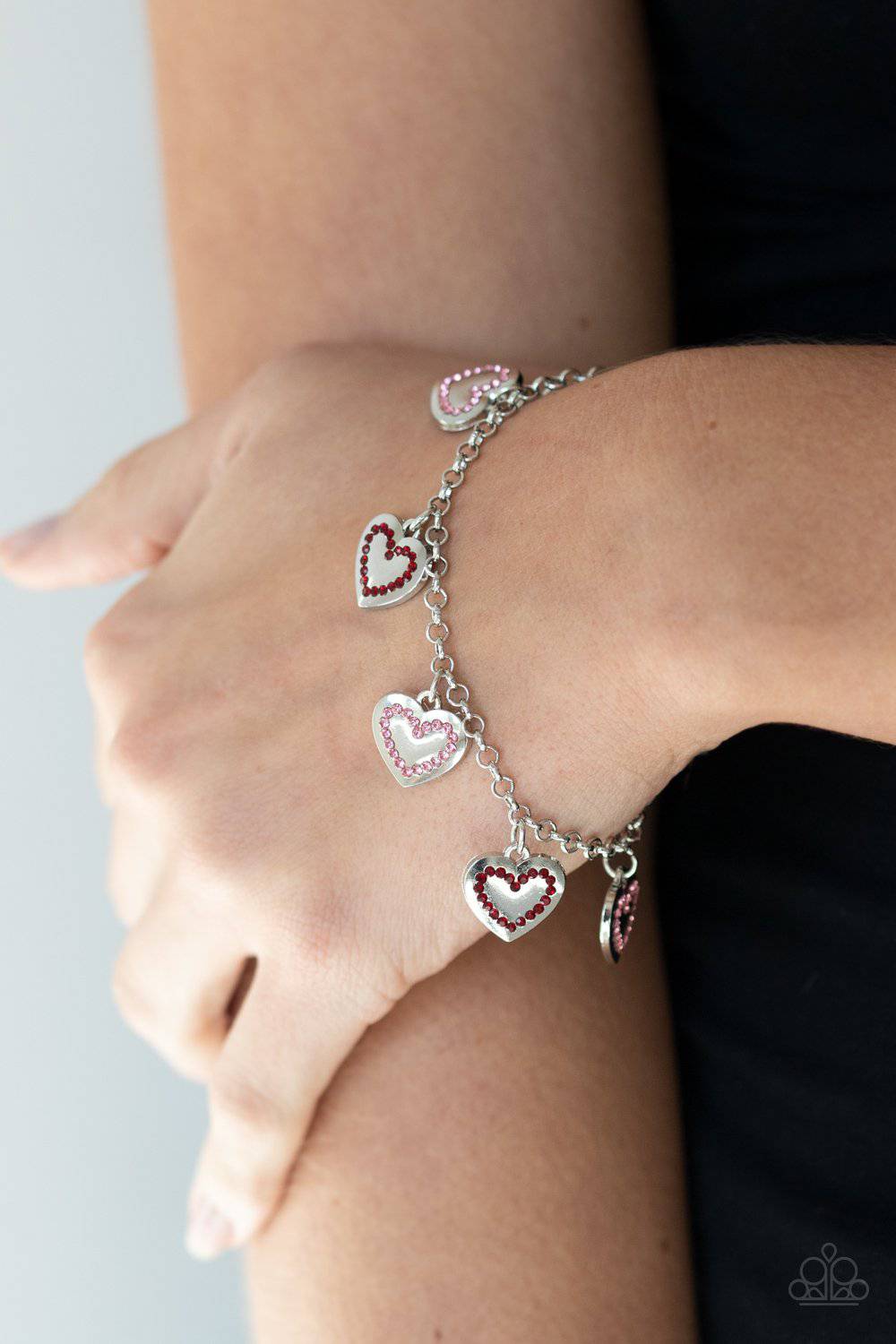 Matchmaker, Matchmaker - Multi Rhinestone Bracelet - Paparazzi Accessories - GlaMarous Titi Jewels