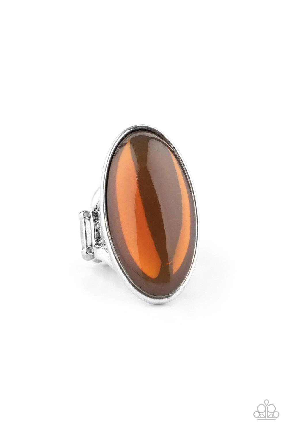 Mystic Moon - Brown Stone Ring - Paparazzi Accessories - GlaMarous Titi Jewels