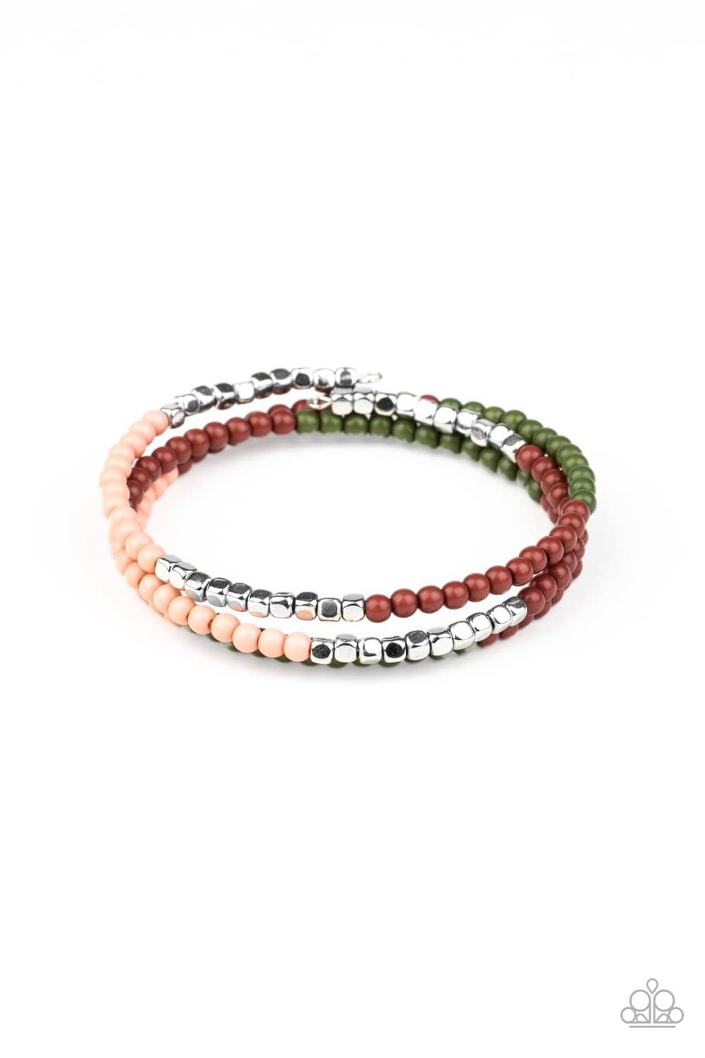 Spiral Dive - Multi Stretchy Bracelet - Paparazzi Accessories - GlaMarous Titi Jewels