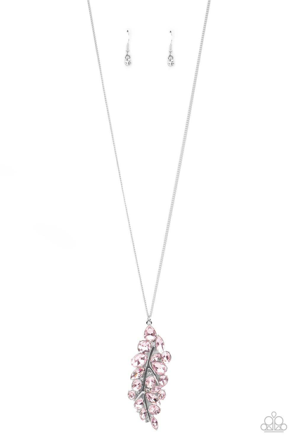 Take a Final BOUGH - Pink Rhinestone Necklace - Paparazzi Accessories - GlaMarous Titi Jewels