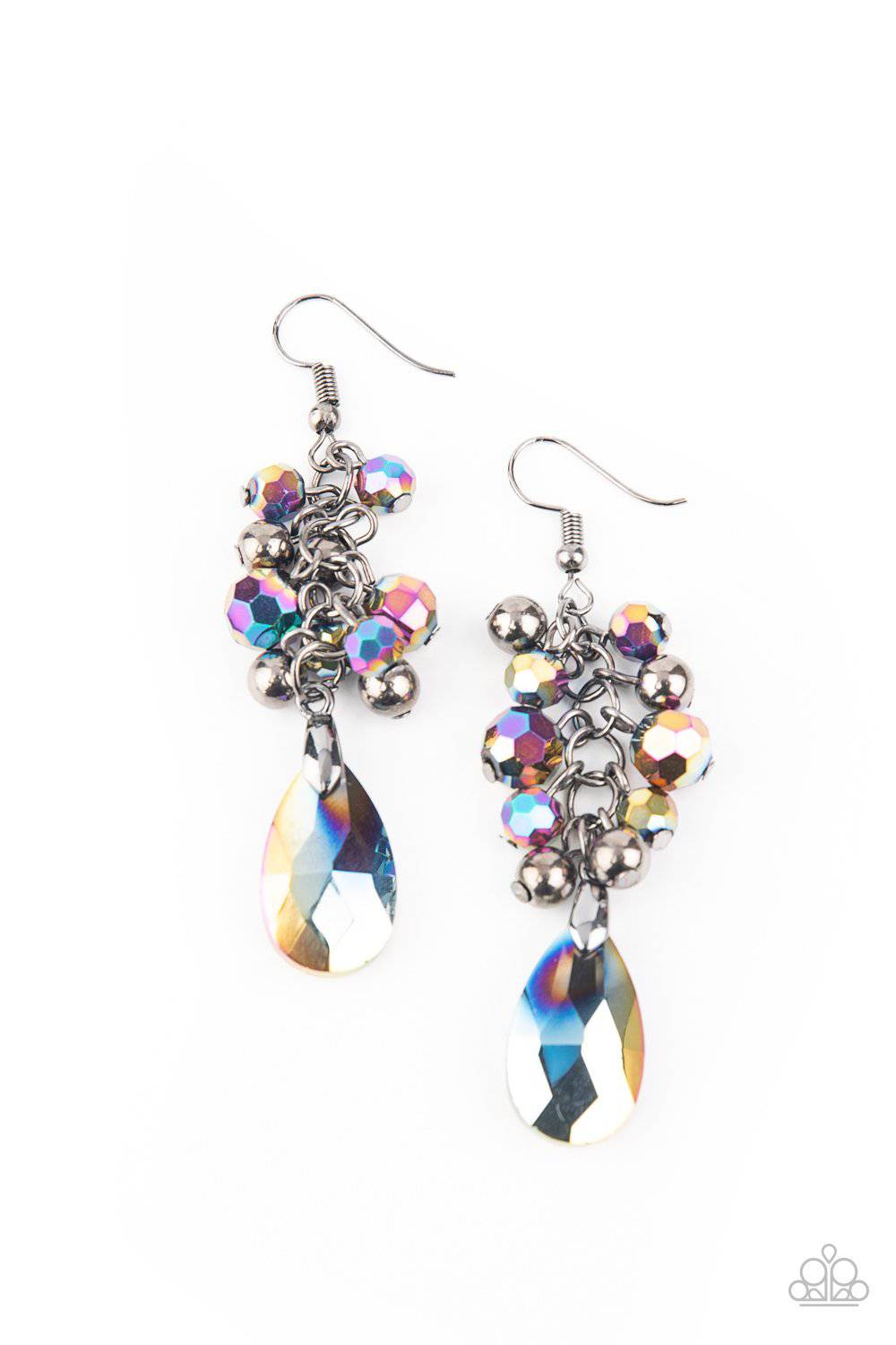 Before and AFTERGLOW - Multi Oil Spill Earrings - Paparazzi Accessories - GlaMarous Titi Jewels