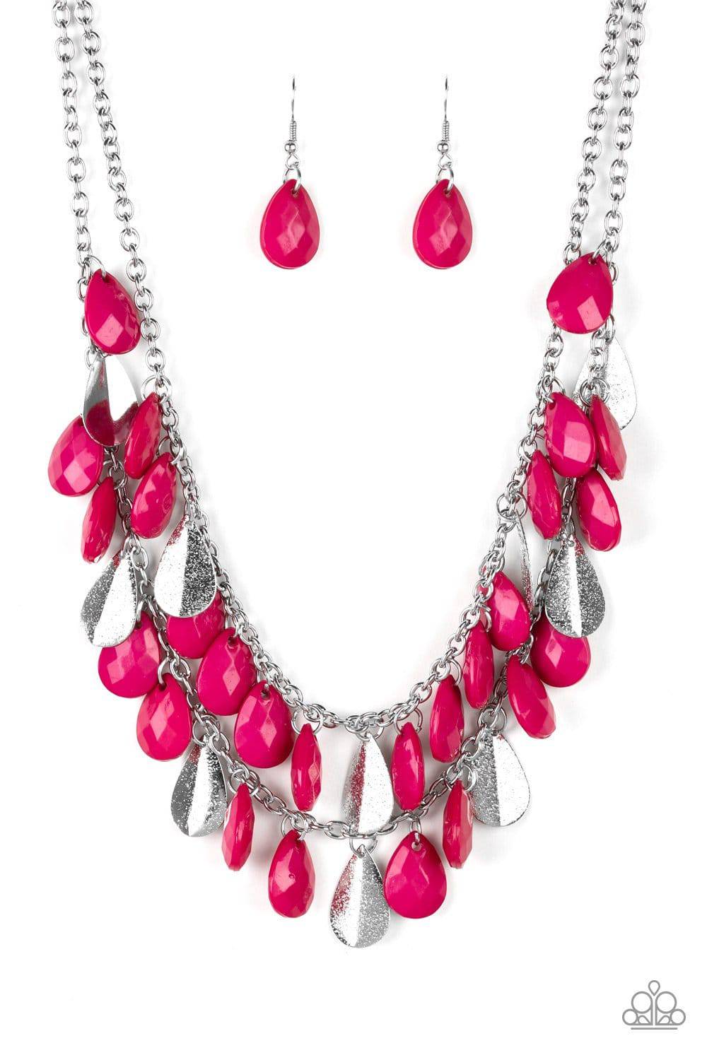 Life of the FIESTA - Pink Necklace - Paparazzi Accessories - GlaMarous Titi Jewels