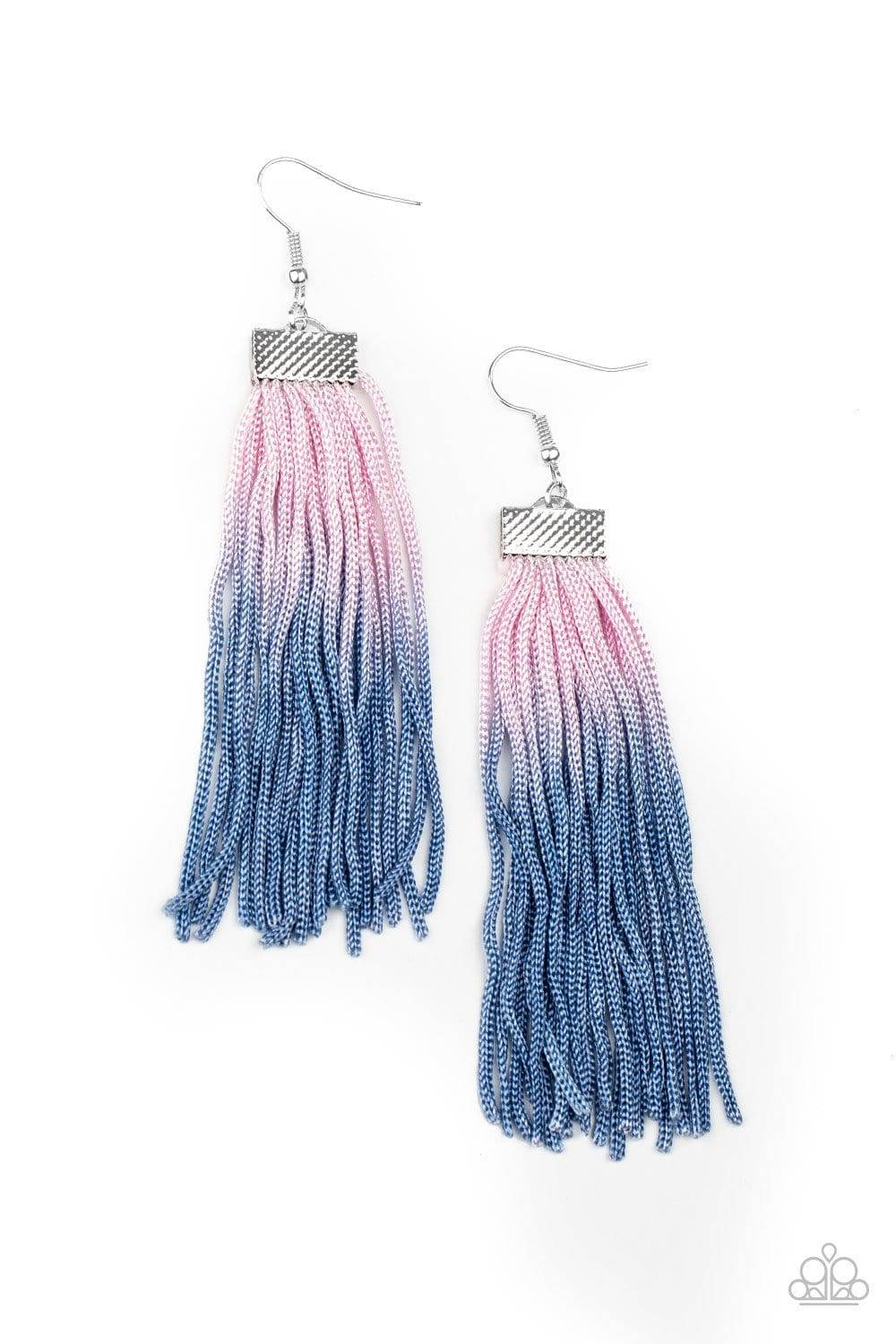 Dual Immersion - Pink Ombre Fringe Earrings - Paparazzi Accessories - GlaMarous Titi Jewels