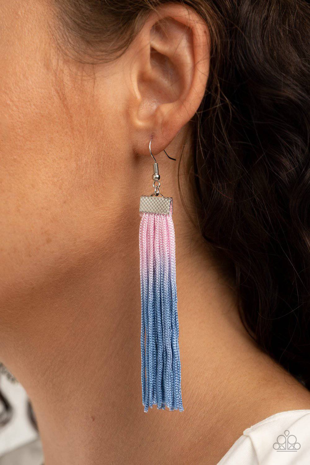 Dual Immersion - Pink Ombre Fringe Earrings - Paparazzi Accessories - GlaMarous Titi Jewels