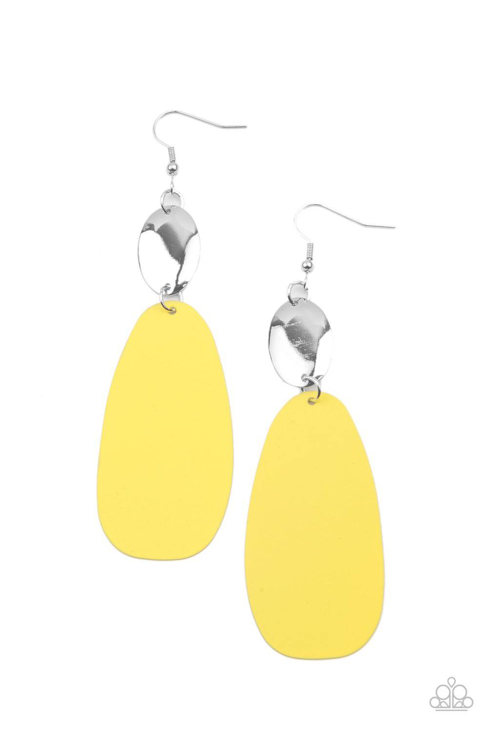 Vivaciously Vogue - Yellow Earrings - Paparazzi Accessories - GlaMarous Titi Jewels