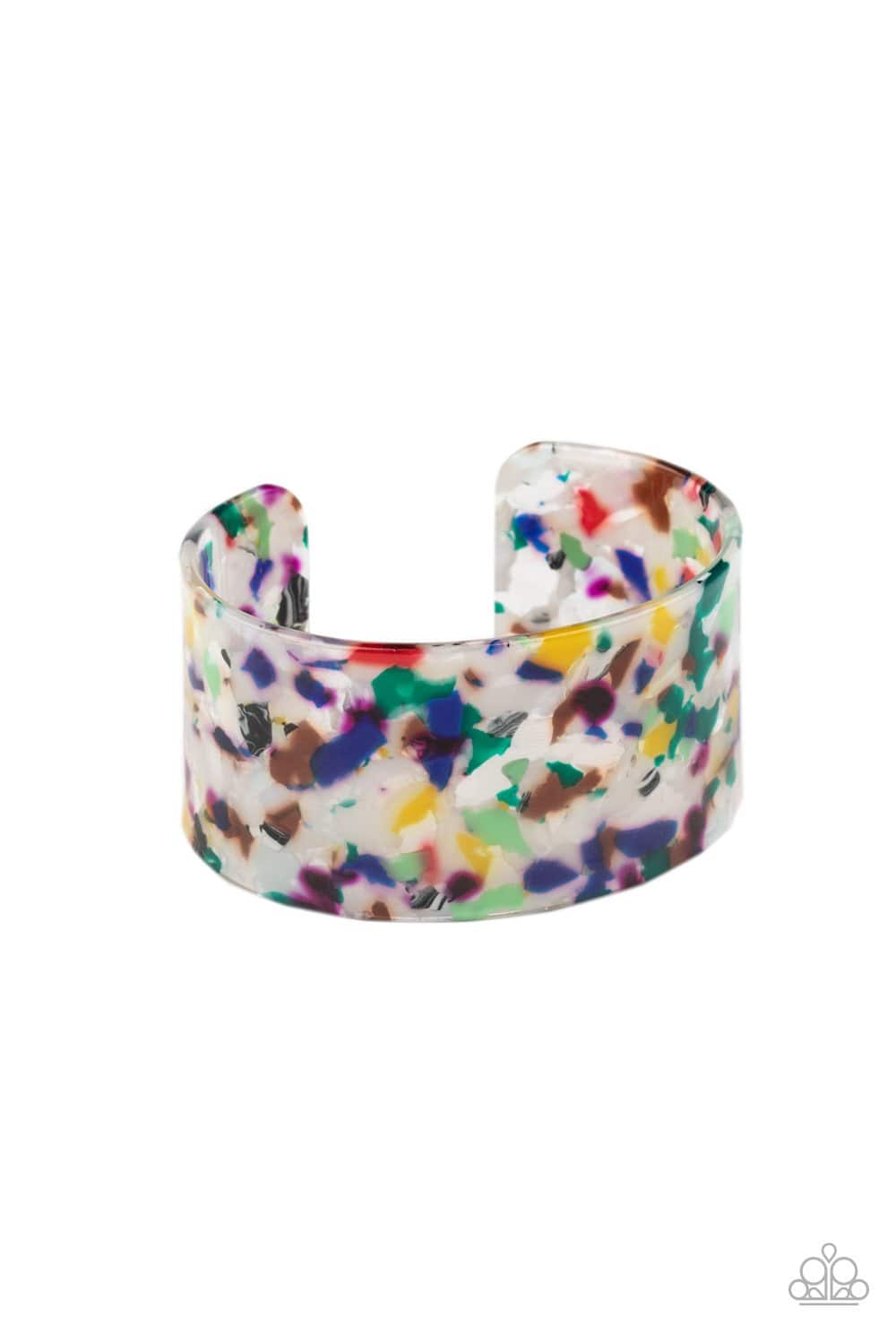 Freestyle Fashion - Multi Acrylic Cuff Bracelet - Paparazzi Accessories - GlaMarous Titi Jewels