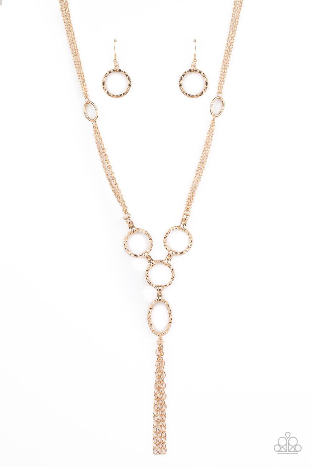 Metro Mechanics - Gold Necklace - Paparazzi Accessories - GlaMarous Titi Jewels