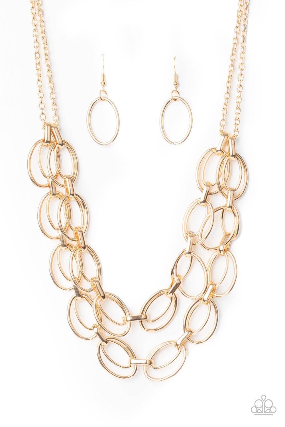 Status Quo - Gold Necklace - Paparazzi Accessories - GlaMarous Titi Jewels