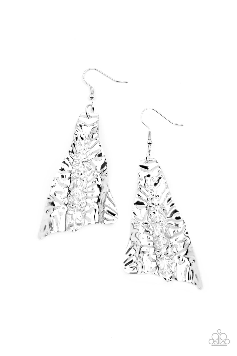 How FLARE You! - Silver Earrings - Paparazzi Accessories - GlaMarous Titi Jewels