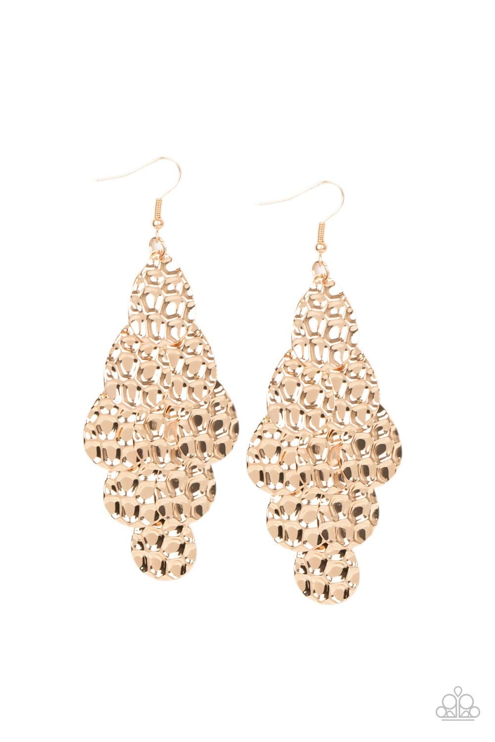 Instant Incandescence - Gold Earrings - Paparazzi Accessories - GlaMarous Titi Jewels