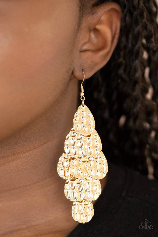 Instant Incandescence - Gold Earrings - Paparazzi Accessories - GlaMarous Titi Jewels