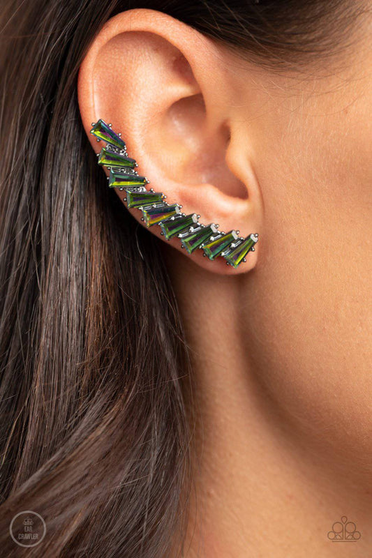 I Think ICE Can - Multi Oil Spill Ear Crawlers - Paparazzi Accessories - GlaMarous Titi Jewels