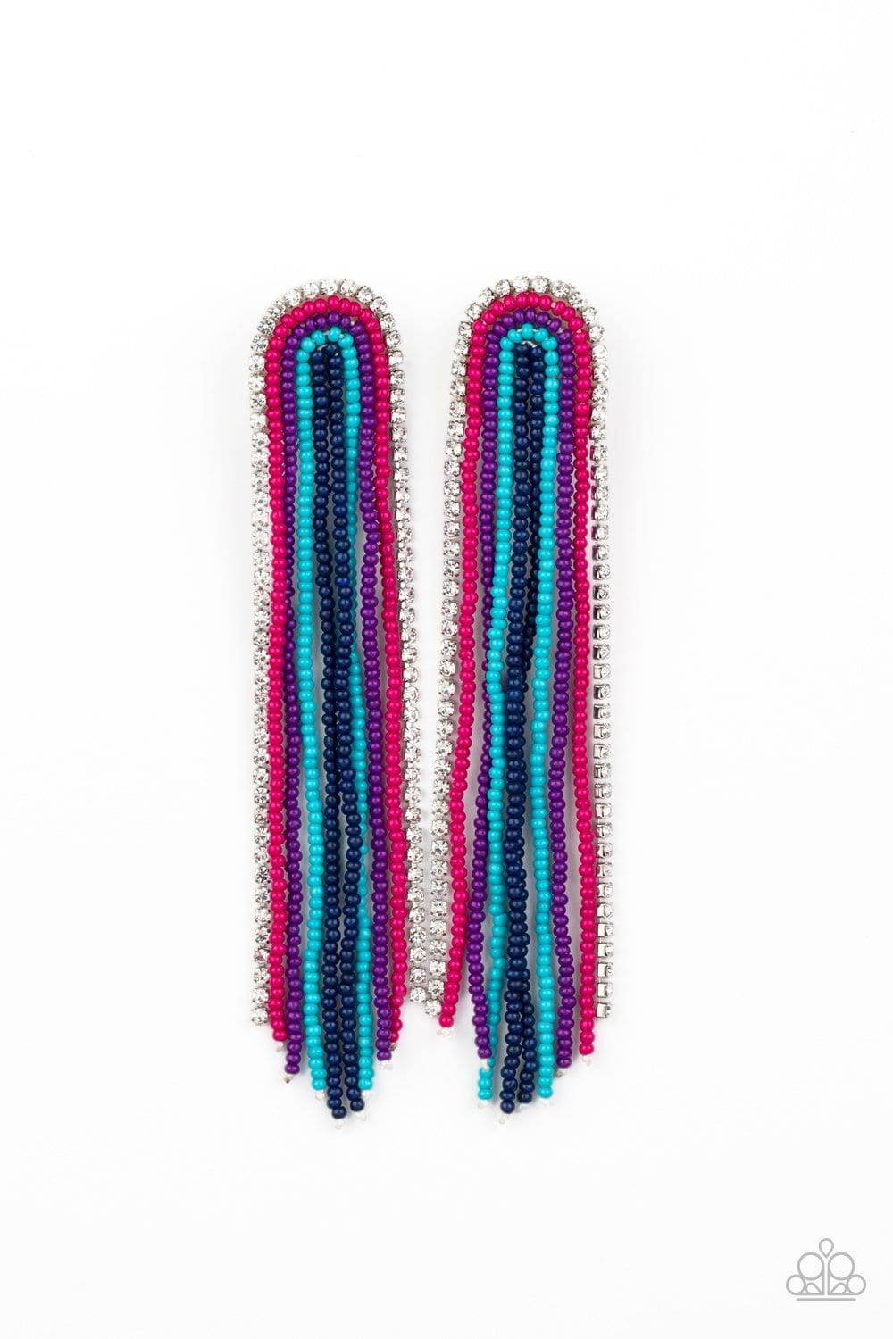 Let There BEAD Light - Multi Seed Bead Earrings - Paparazzi Accessories - GlaMarous Titi Jewels