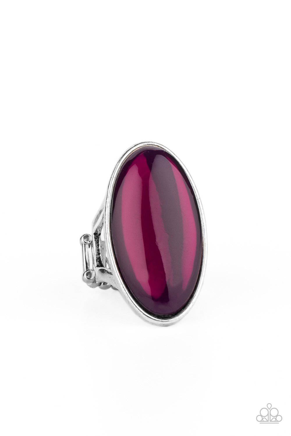 Mystic Moon - Purple Stone Ring - Paparazzi Accessories - GlaMarous Titi Jewels