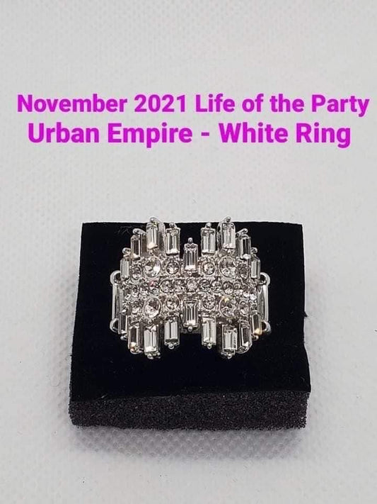 Urban Empire - November 2021 LOTP White Ring - Paparazzi Accessories - GlaMarous Titi Jewels
